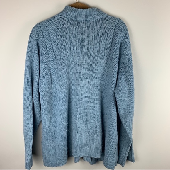 Venezia Jeans light Blue Full Zip Sweater Sz 26/28 - Picture 9 of 9